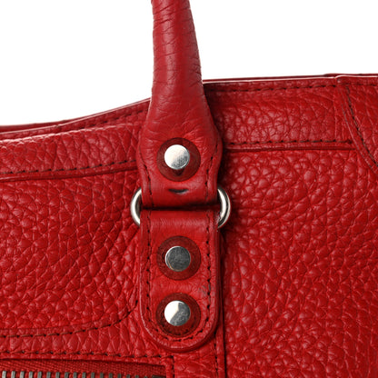 Balenciaga Vibrato Calfskin Classic Silver Hardware S City Rouge Cerise 14 of 15