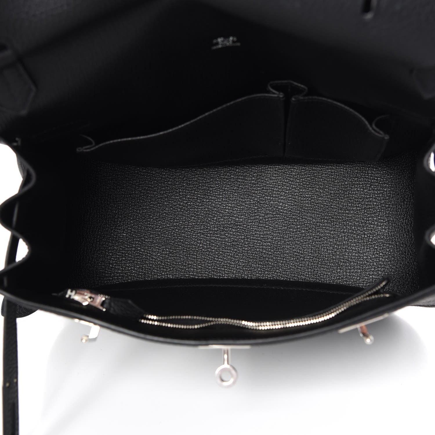 Hermes Taurillon Clemence Jypsiere 28 Black 7 of 10
