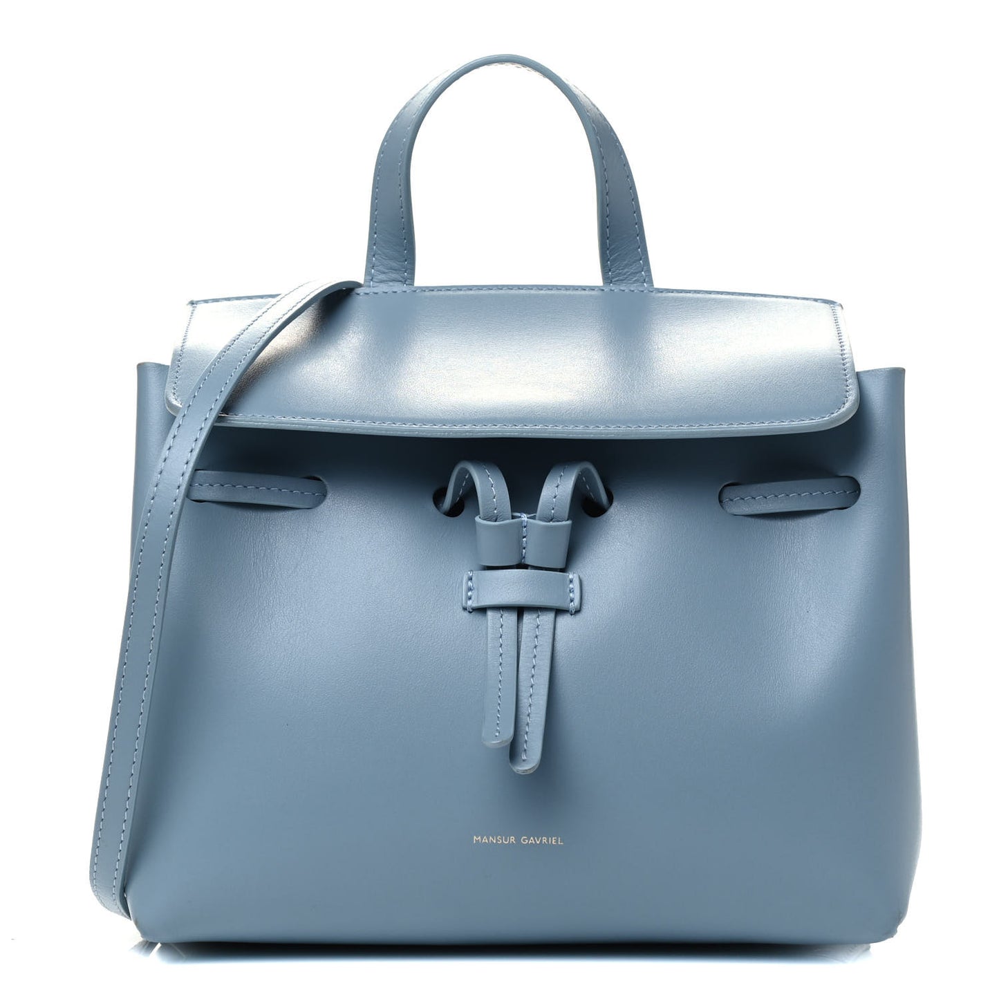 Calfskin Mini Mini Lady Bag Grey Blue