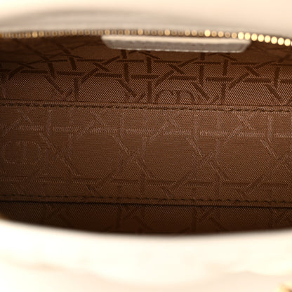 Christian Dior Lambskin Cannage Mini Lady Dior White 9 of 17