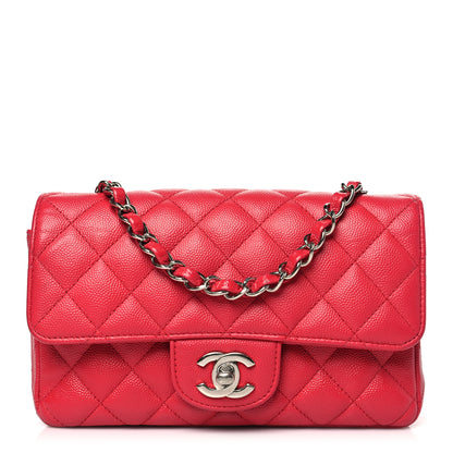 Chanel Caviar Quilted Mini Rectangular Flap Red 1 of 10