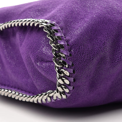 Stella McCartney Shaggy Deer Small Falabella Fold Over Tote Bright Purple 9 of 10