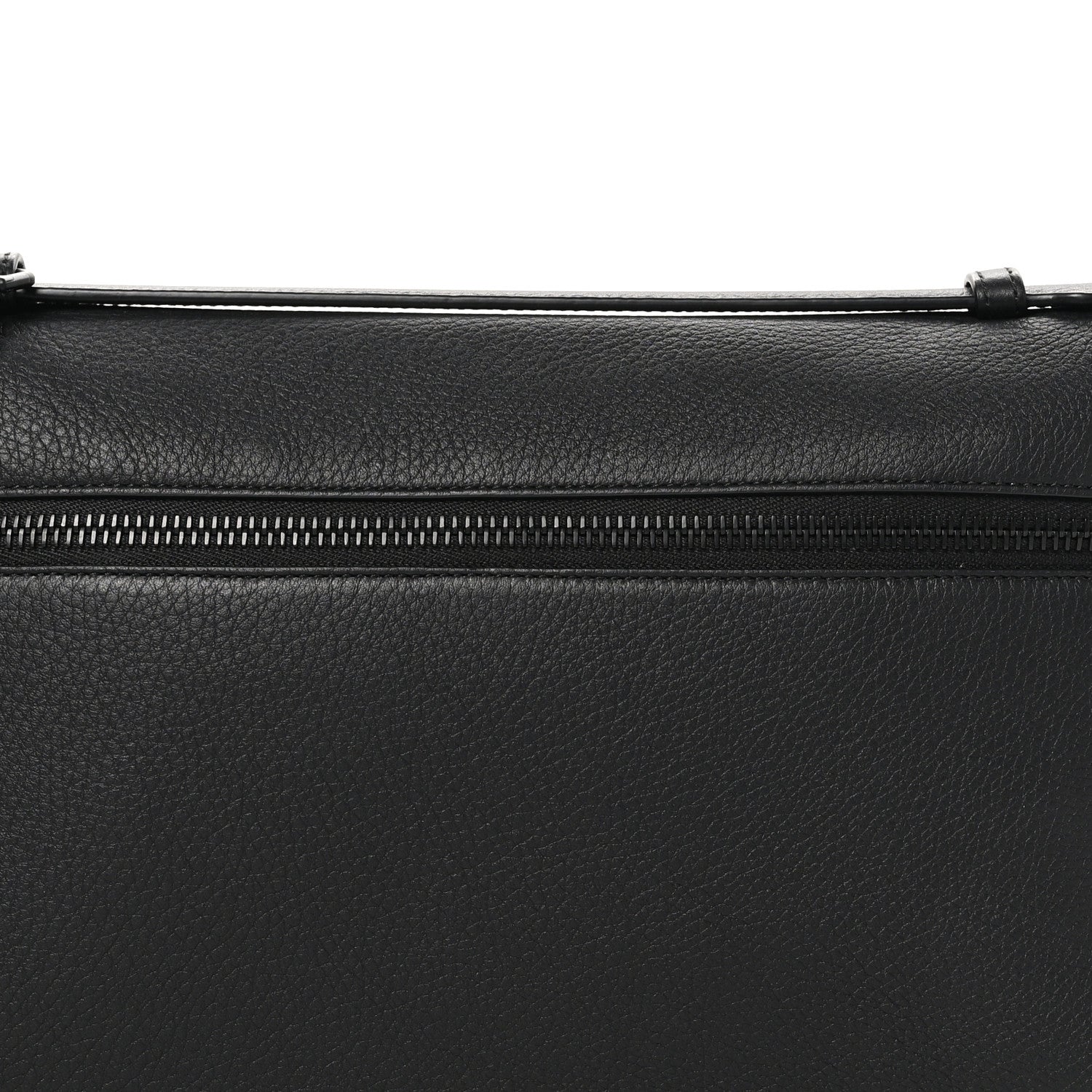 Loro Piana Grained Calfskin Extra Pocket Pouch L29 Black 7 of 9