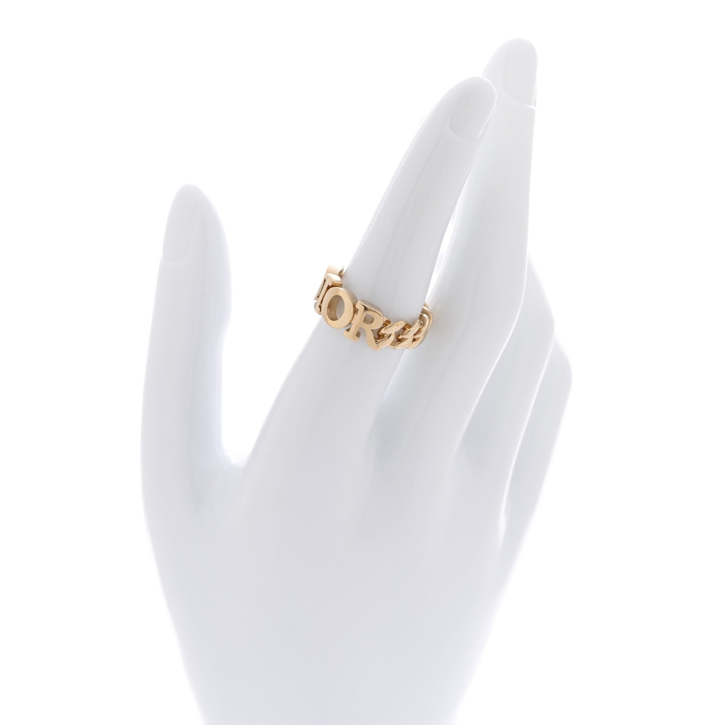 Metal Dio(r)evolution Chain Ring L Gold