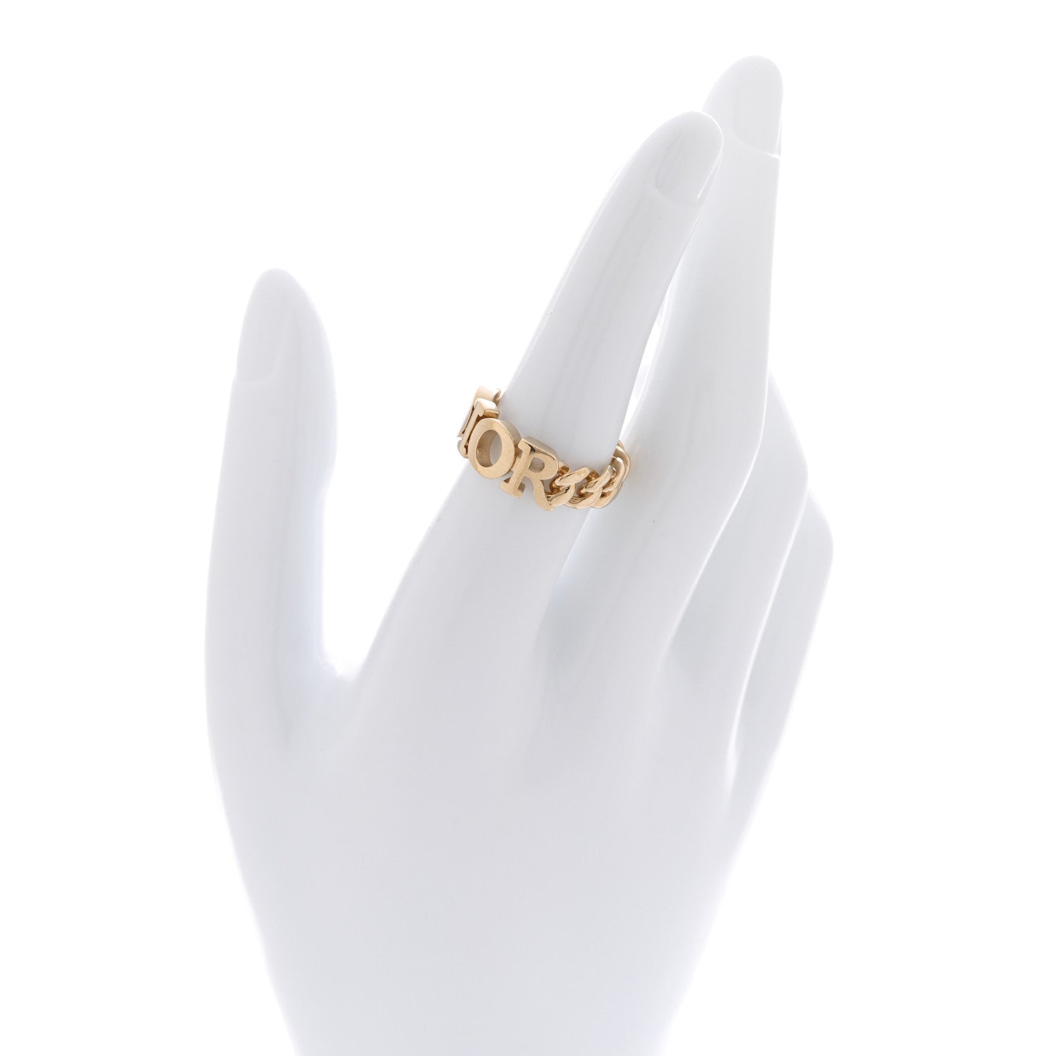Christian Dior Metal Dio(r)evolution Chain Ring L Gold 2 of 4