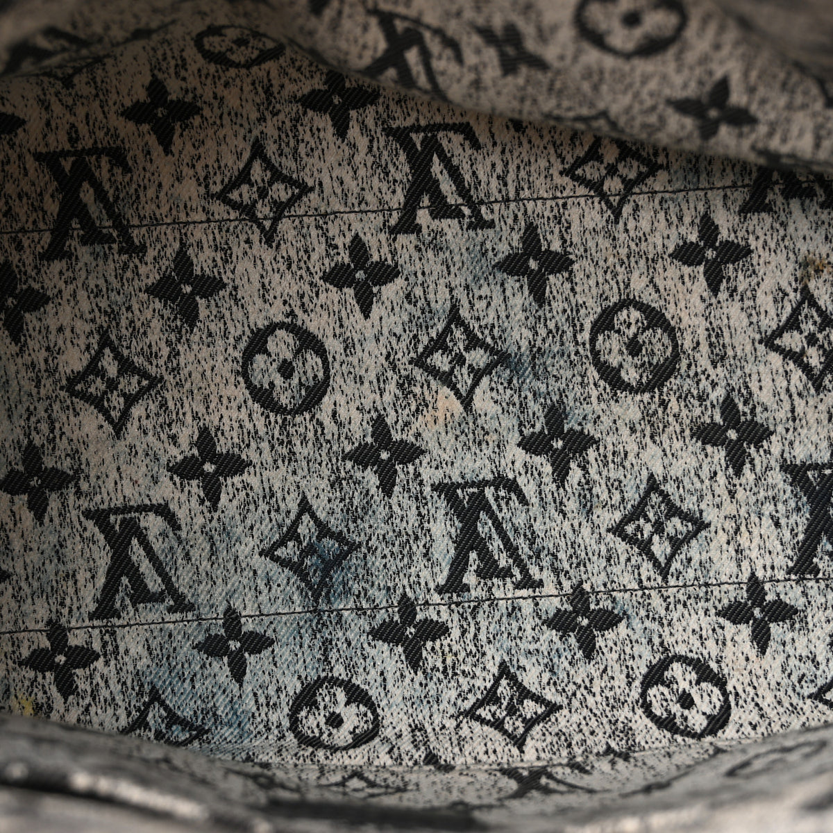 Louis Vuitton Monogram Jacquard Denim Onthego MM Black 5 of 13