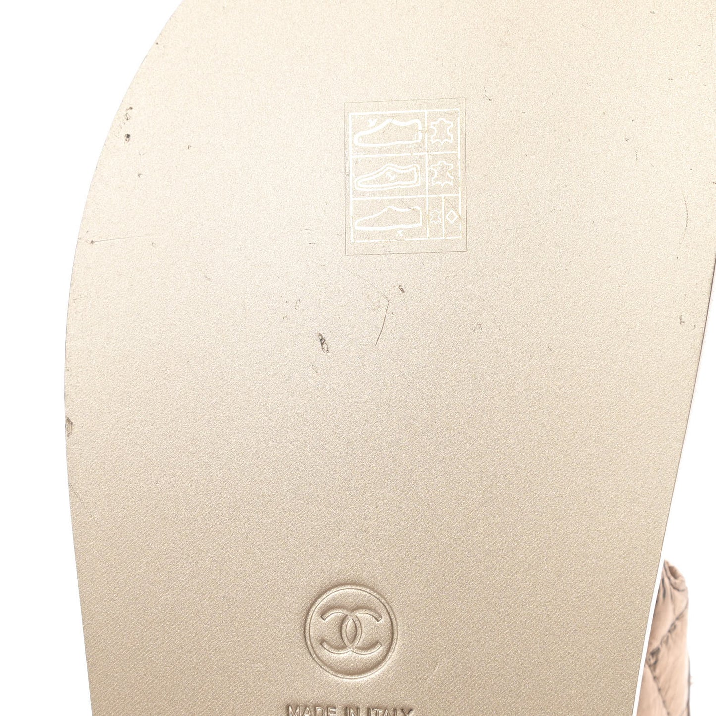 Iridescent Lambskin Velcro Dad Sandals 35.5 Light Bronze