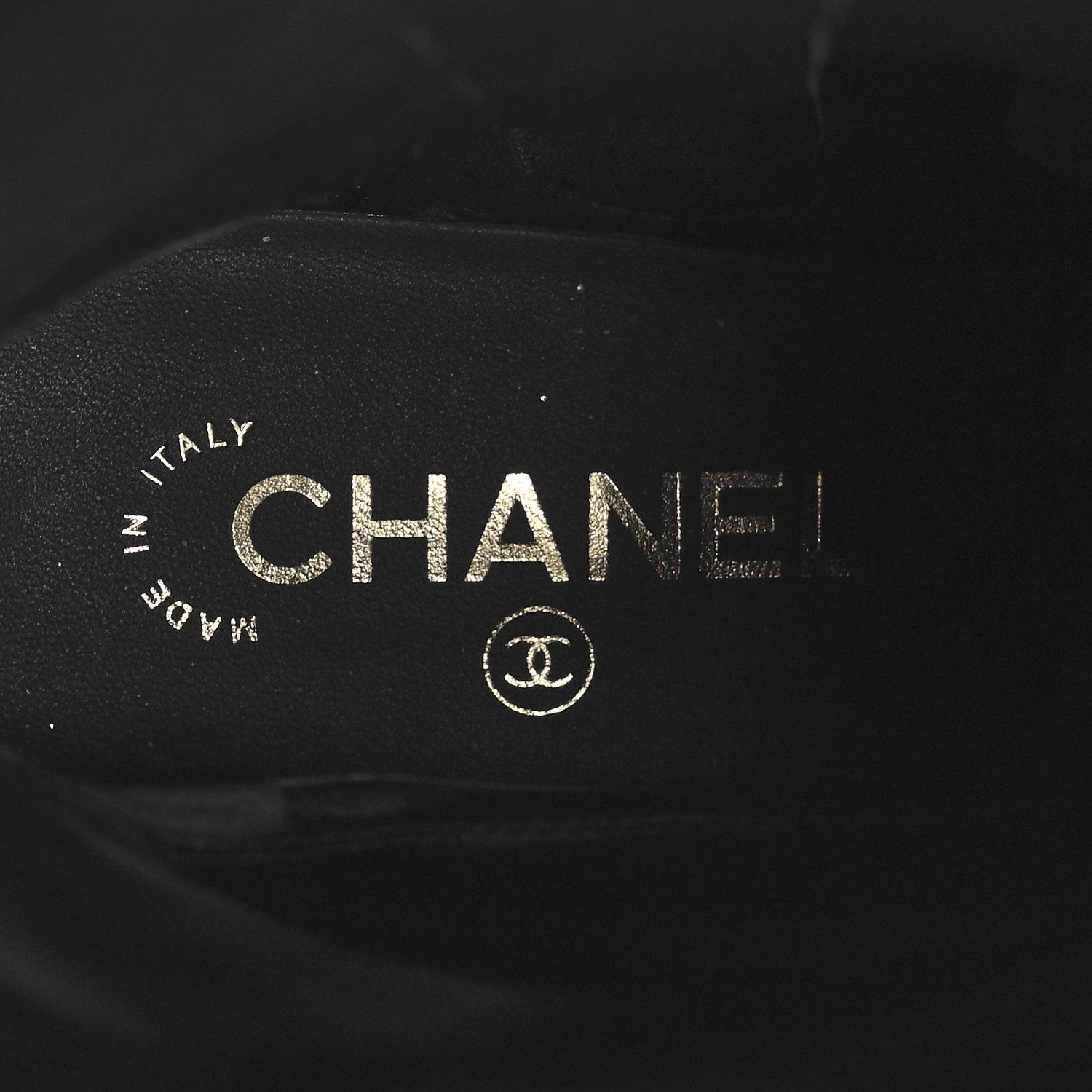 Chanel Calfskin Quilted CC Logo Mid Calf Boots 39 Black 8 of 9
