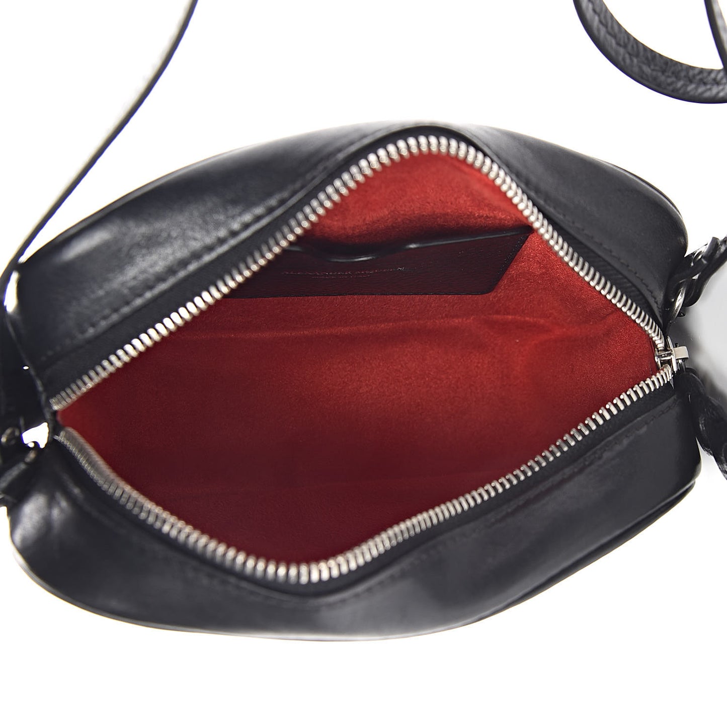 Calfskin Studded Camera Shoulder Bag Black