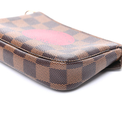 Louis Vuitton Damier Ebene Complice Trunks and Bags Mini Pochette Accessories Red 8 of 9