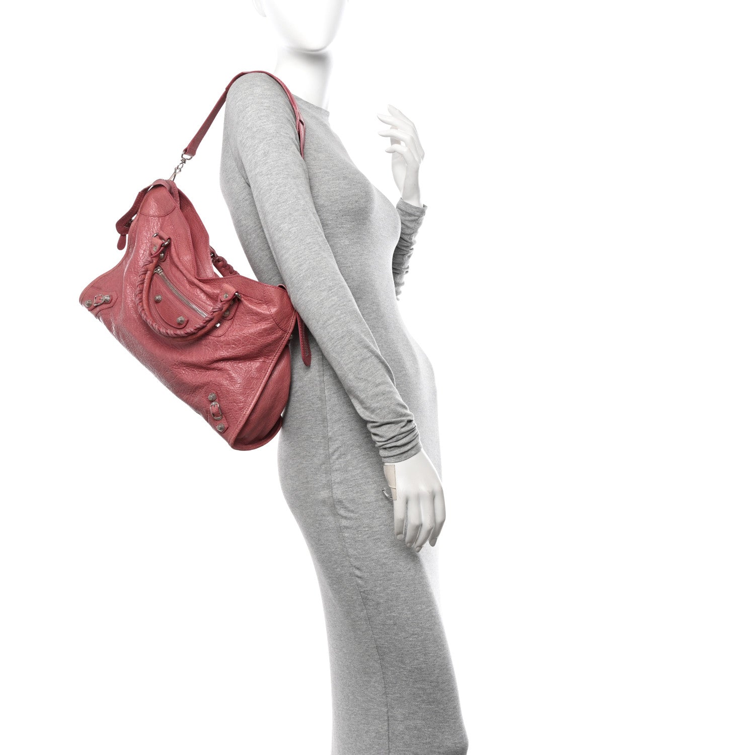 Balenciaga Agneau Giant 12 Silver Hardware City Rose Bruyere 2 of 10