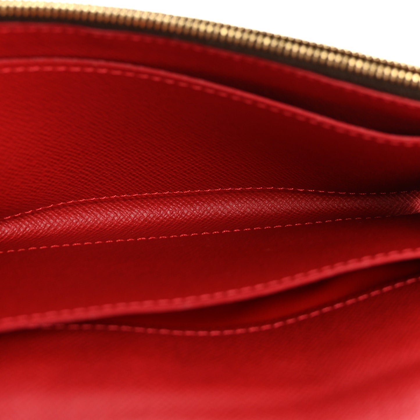 Damier Ebene Caissa Wallet Cherry