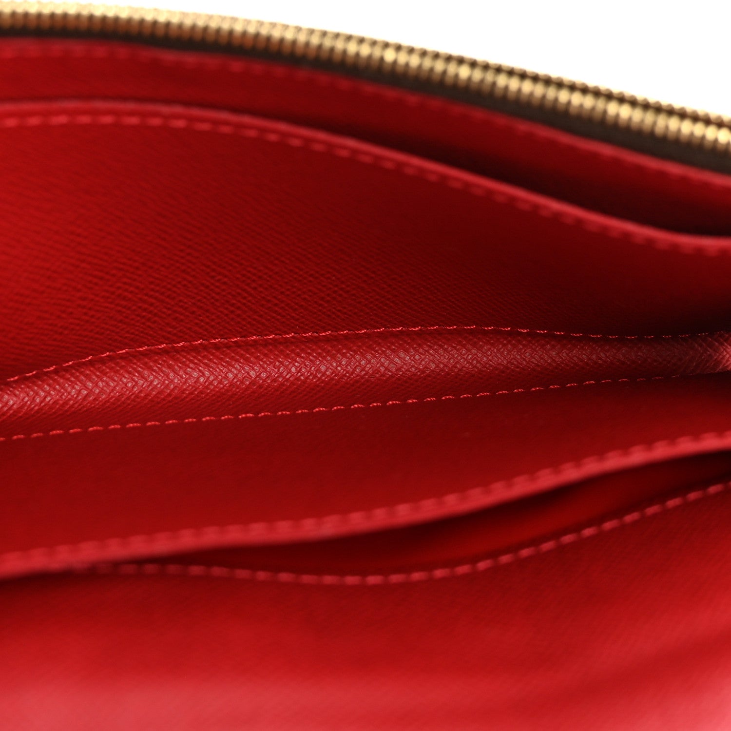 Louis Vuitton Damier Ebene Caissa Wallet Cherry 5 of 11