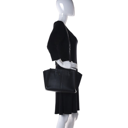 Mansur Gavriel Pebbled Calfskin Mini Zip Multitude Tote Black 2 of 16