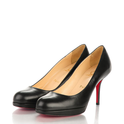 Christian Louboutin Kid Leather Simple 70 Platform Pumps 36.5 Black 3 of 7