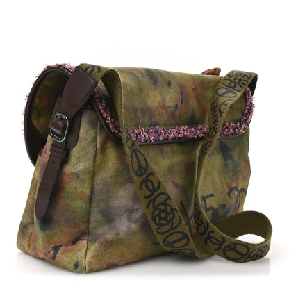Chanel Washed Toile Large Graffiti On The Pavements Messenger Khaki Multicolor 3 of 10