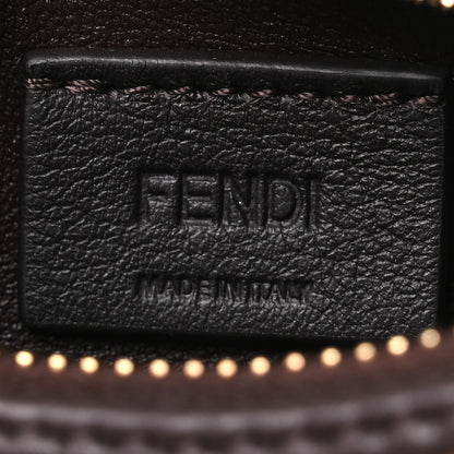 Fendi Sequin Paillettes Shiny Nappa Nano Fendigraphy Hobo Charm Brown 6 of 11