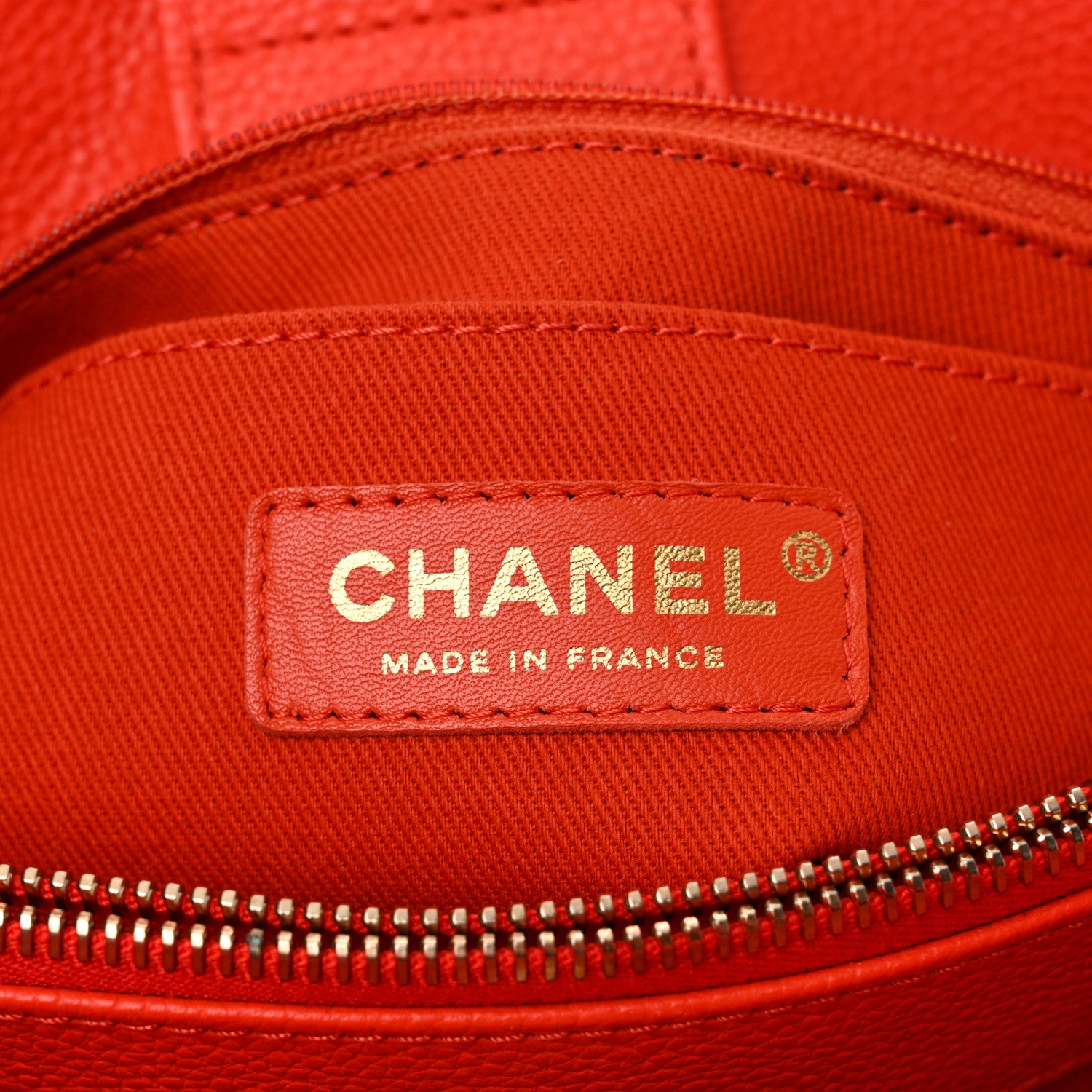 Chanel Grained Calfskin Small Neo Executive Shopper Tote Red 7 of 12