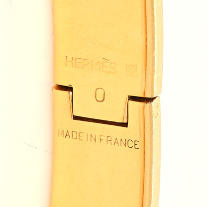 Hermes Enamel Narrow Clic Clac H Bracelet PM White 5 of 5