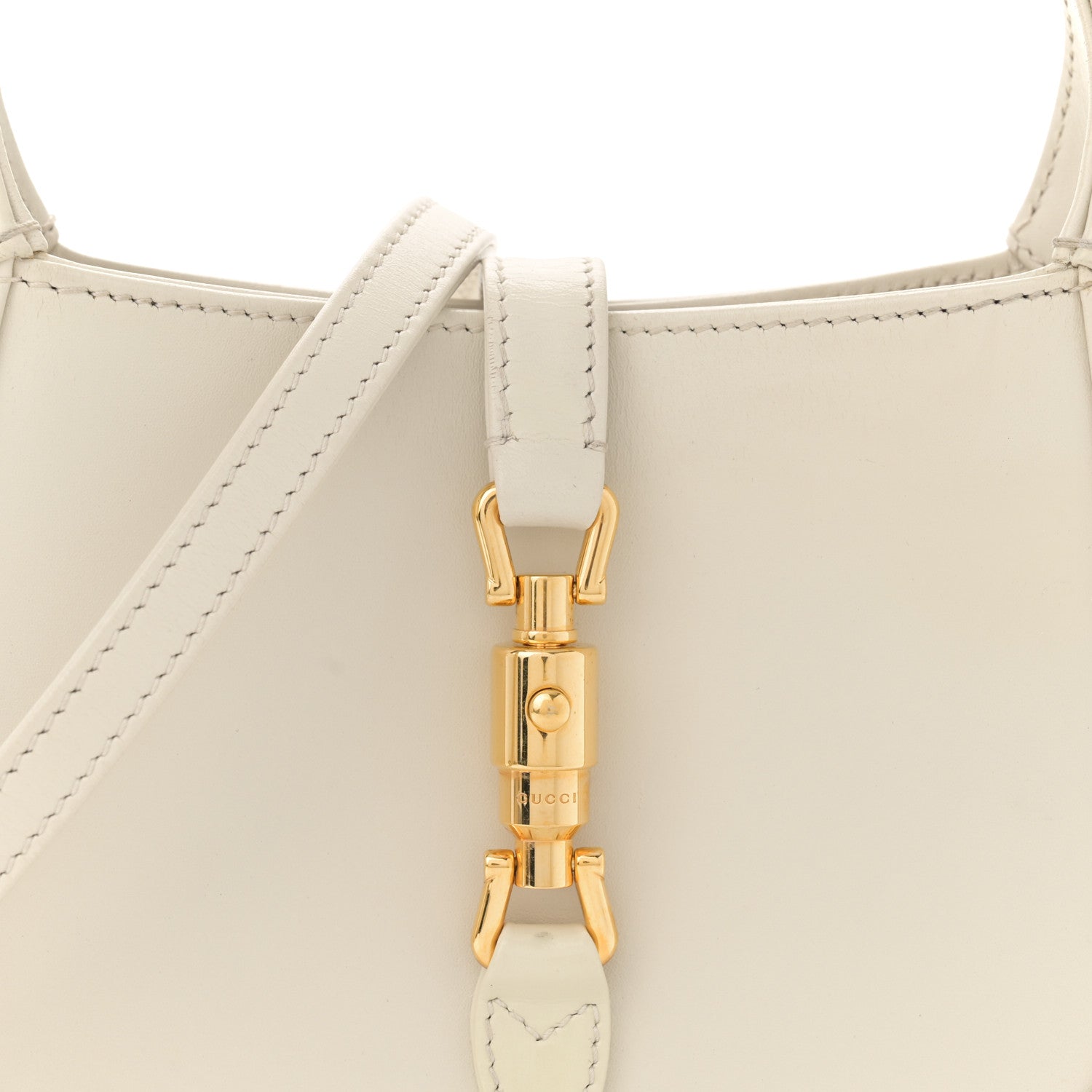 Gucci Boarded Dyana Lux Calfskin Mini Jackie 1961 Hobo Mystic White 8 of 13