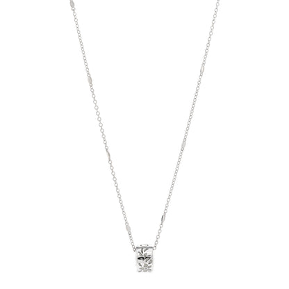 Gucci 18K White Gold Enamel Icon Twirl Pendant Necklace 1 of 4