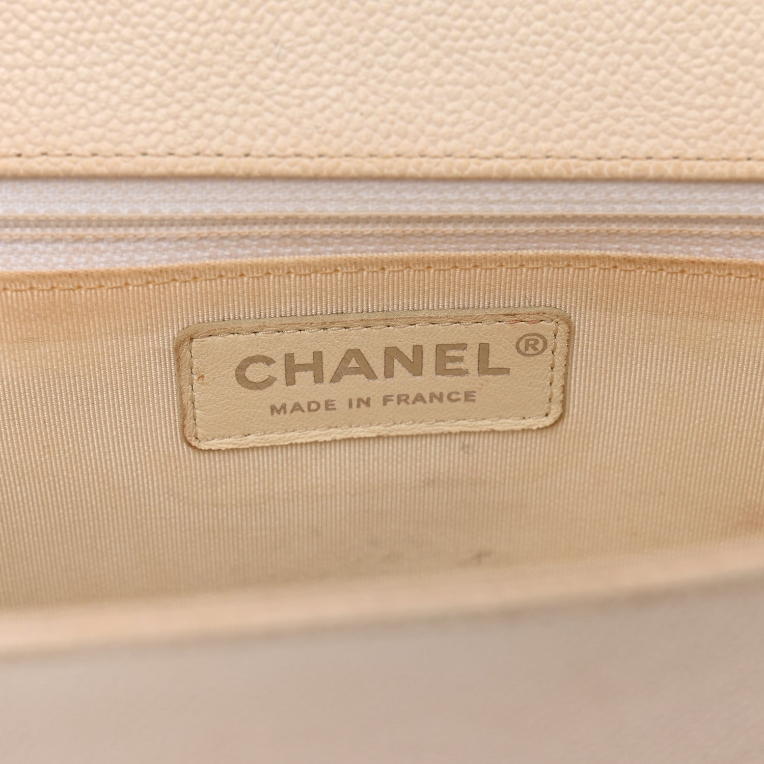 Chanel Caviar Quilted New Medium Boy Flap White 7 of 11