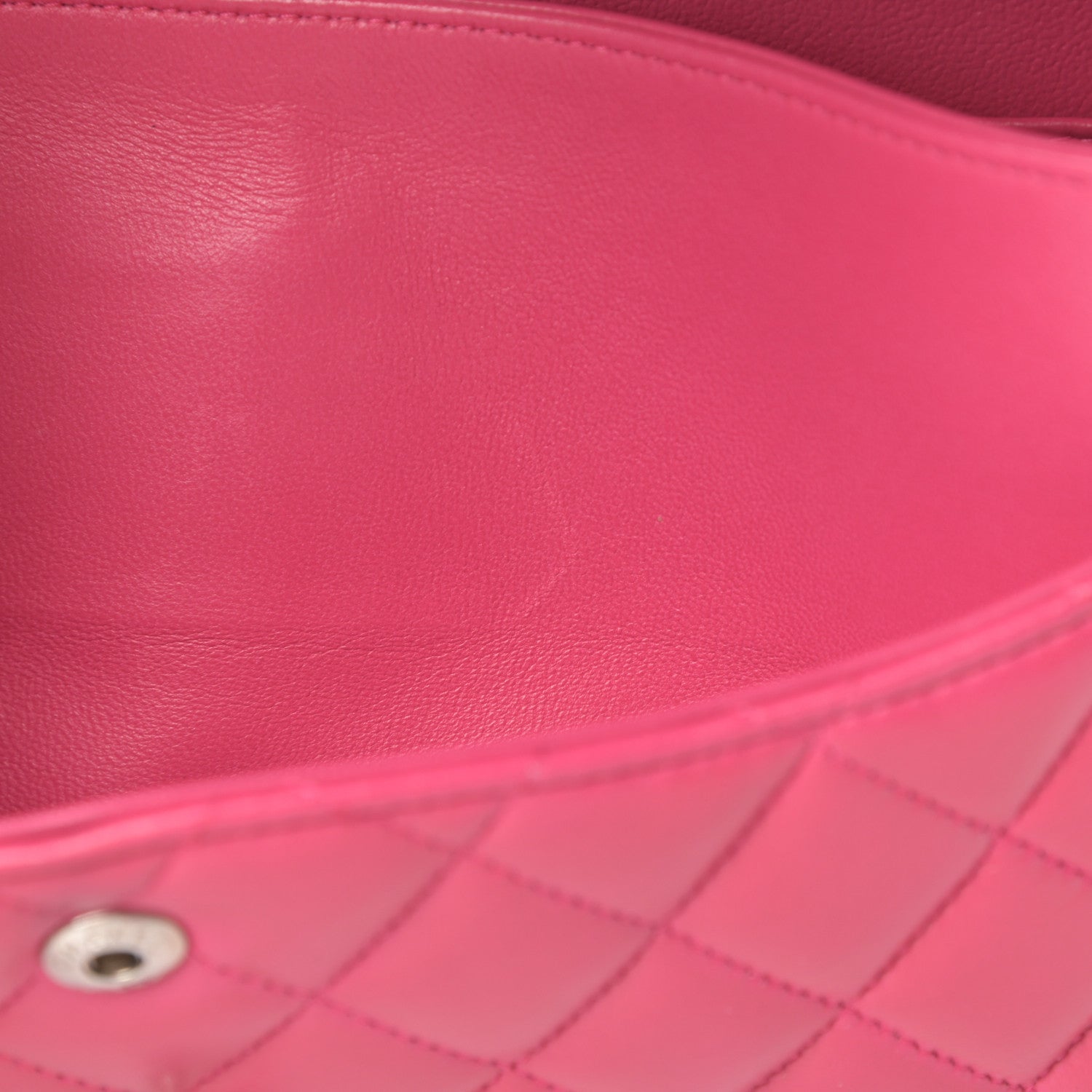Chanel Lambskin Quilted Medium Double Flap Fuchsia 17 of 19