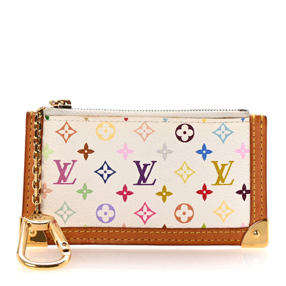 Louis Vuitton Monogram Multicolor Key Pouch White 1 of 6