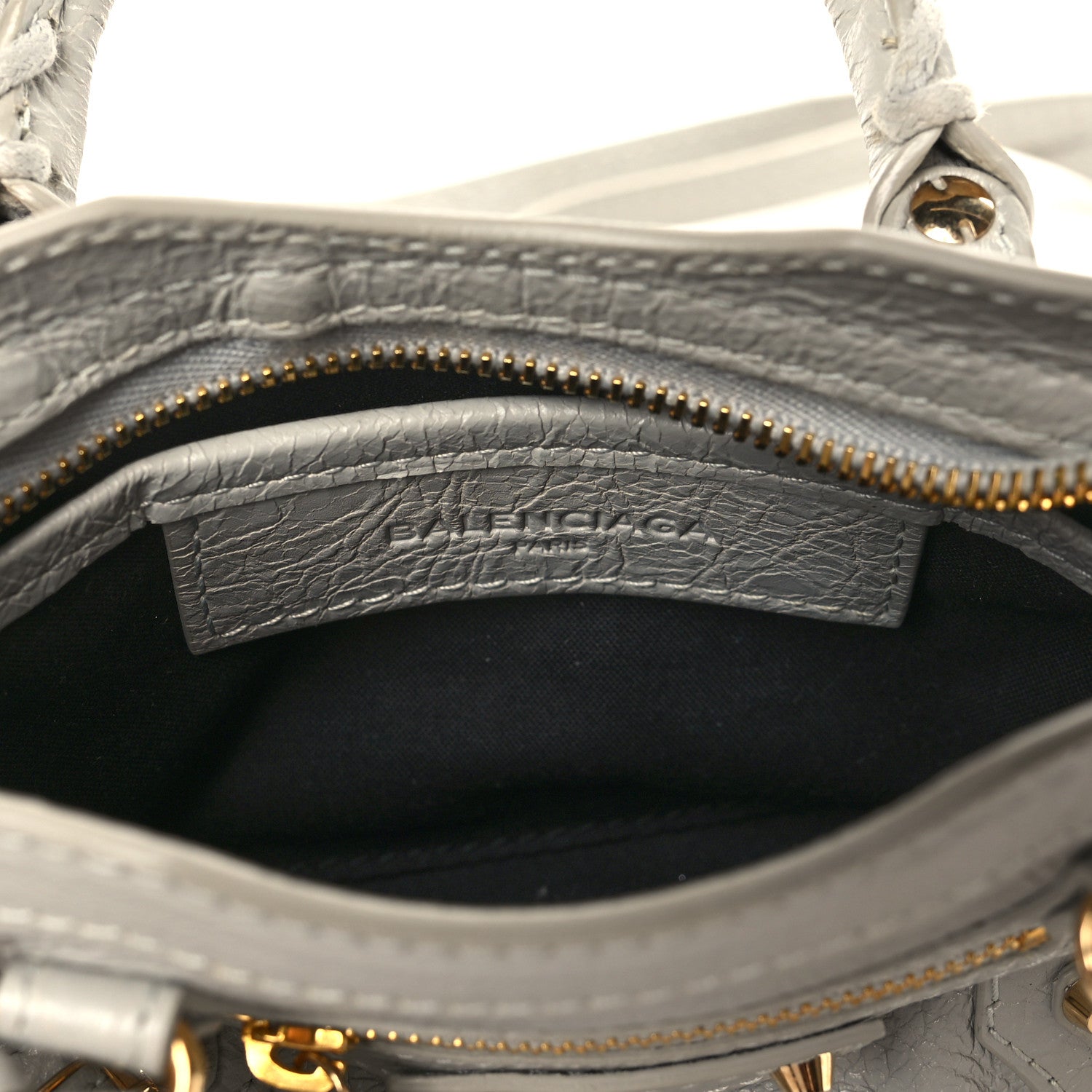 Balenciaga Agneau Classic Gold Hardware Nano City Nuage 5 of 8