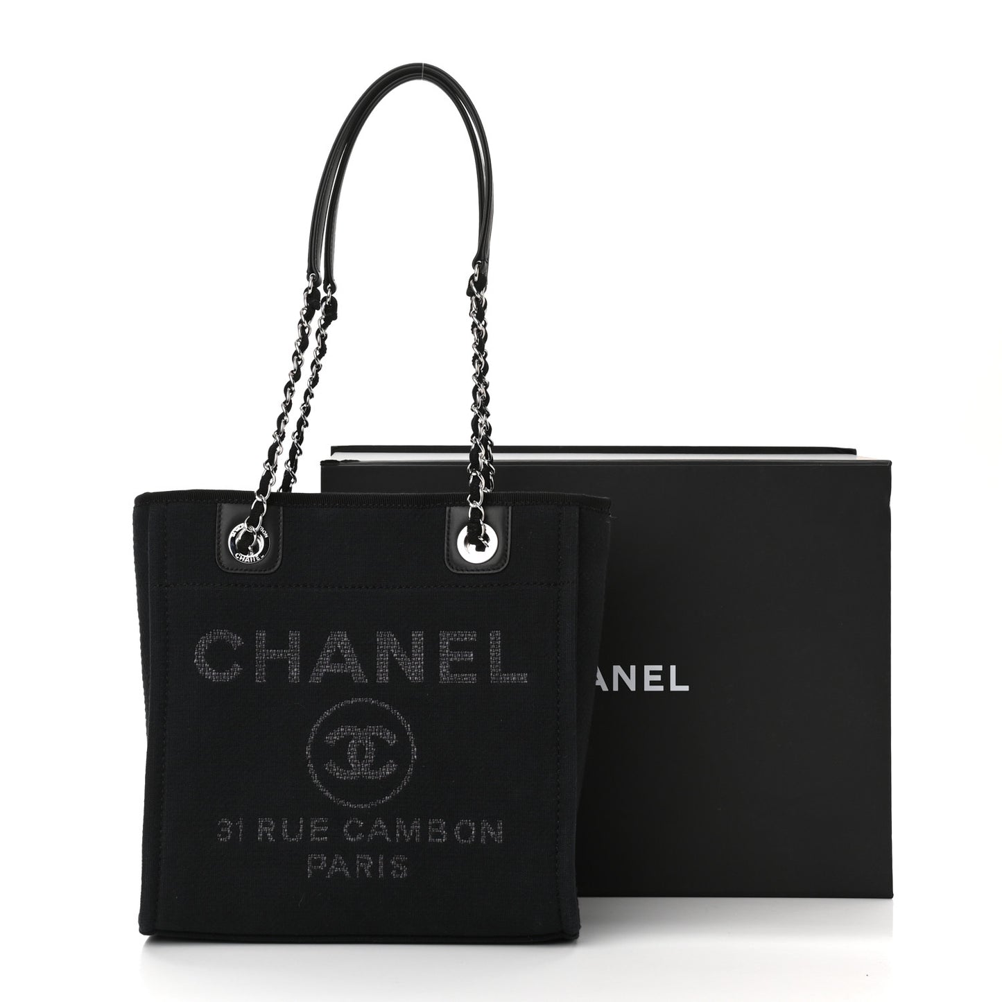 Mixed Fibers Mini Deauville Tote Black