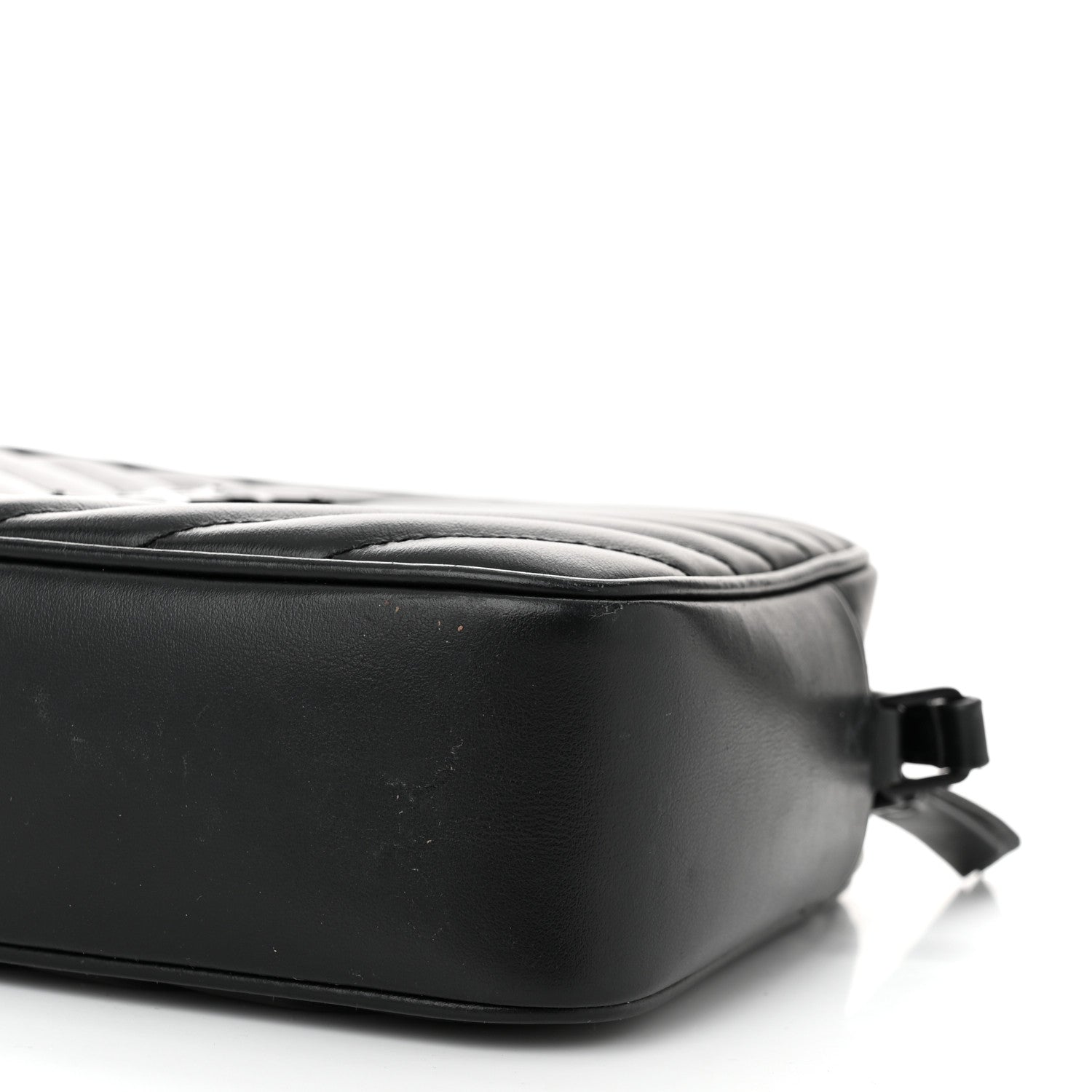 Saint Laurent Calfskin Matelasse Monogram Monochrome Lou Camera Bag Black 10 of 13