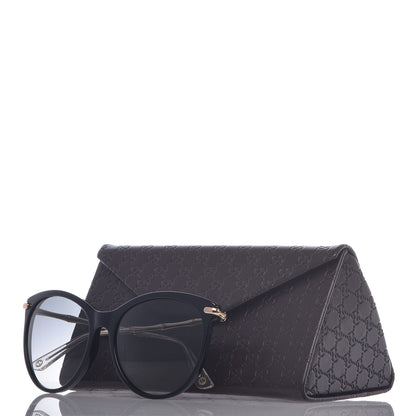 Gucci Crystal Bamboo Cat Eye Sunglasses GG3771 Black Gold 7 of 7