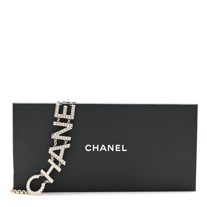Chanel Crystal Chanel Logo Belt  Gold 4 of 4