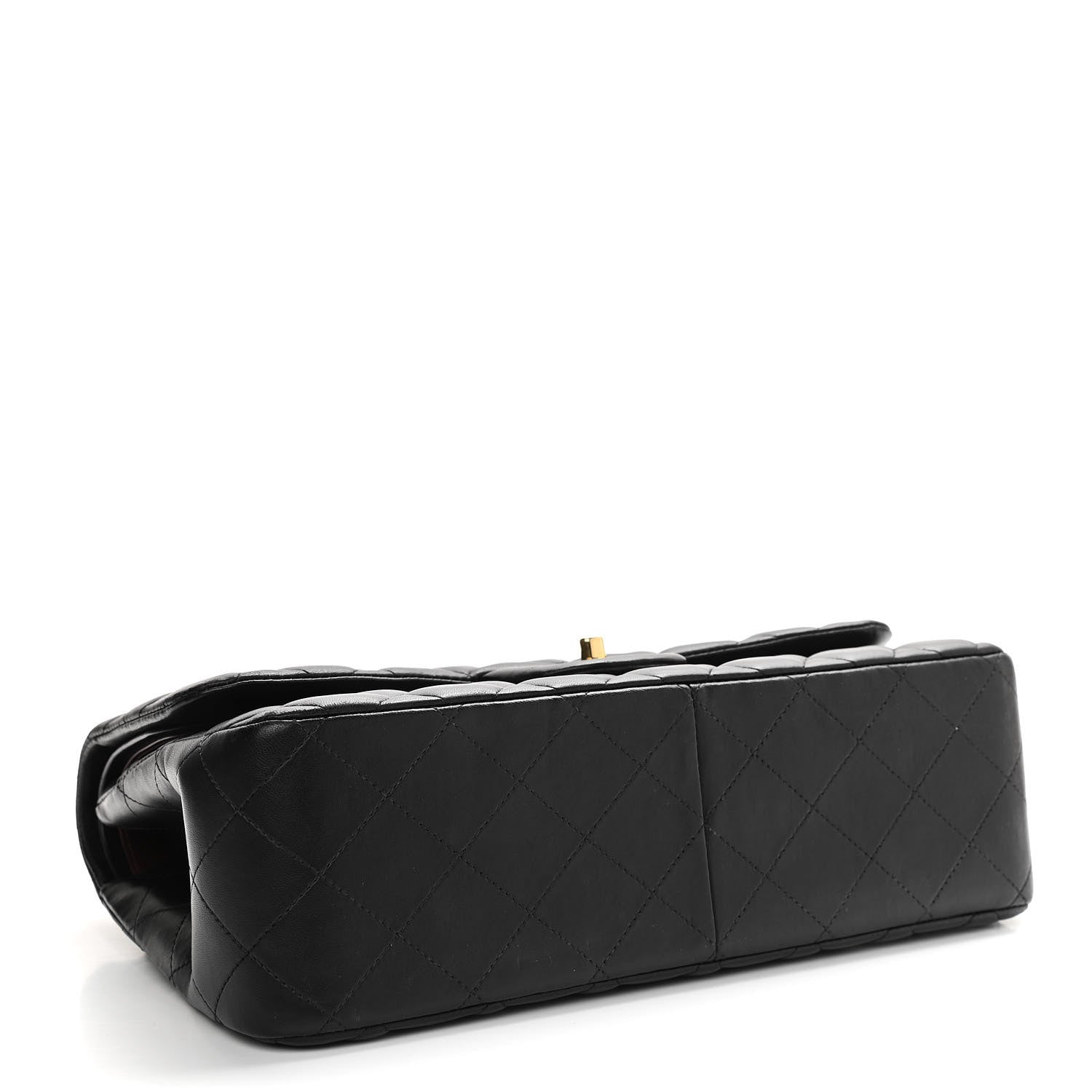 Chanel Lambskin Quilted Jumbo Double Flap Black 4 of 14