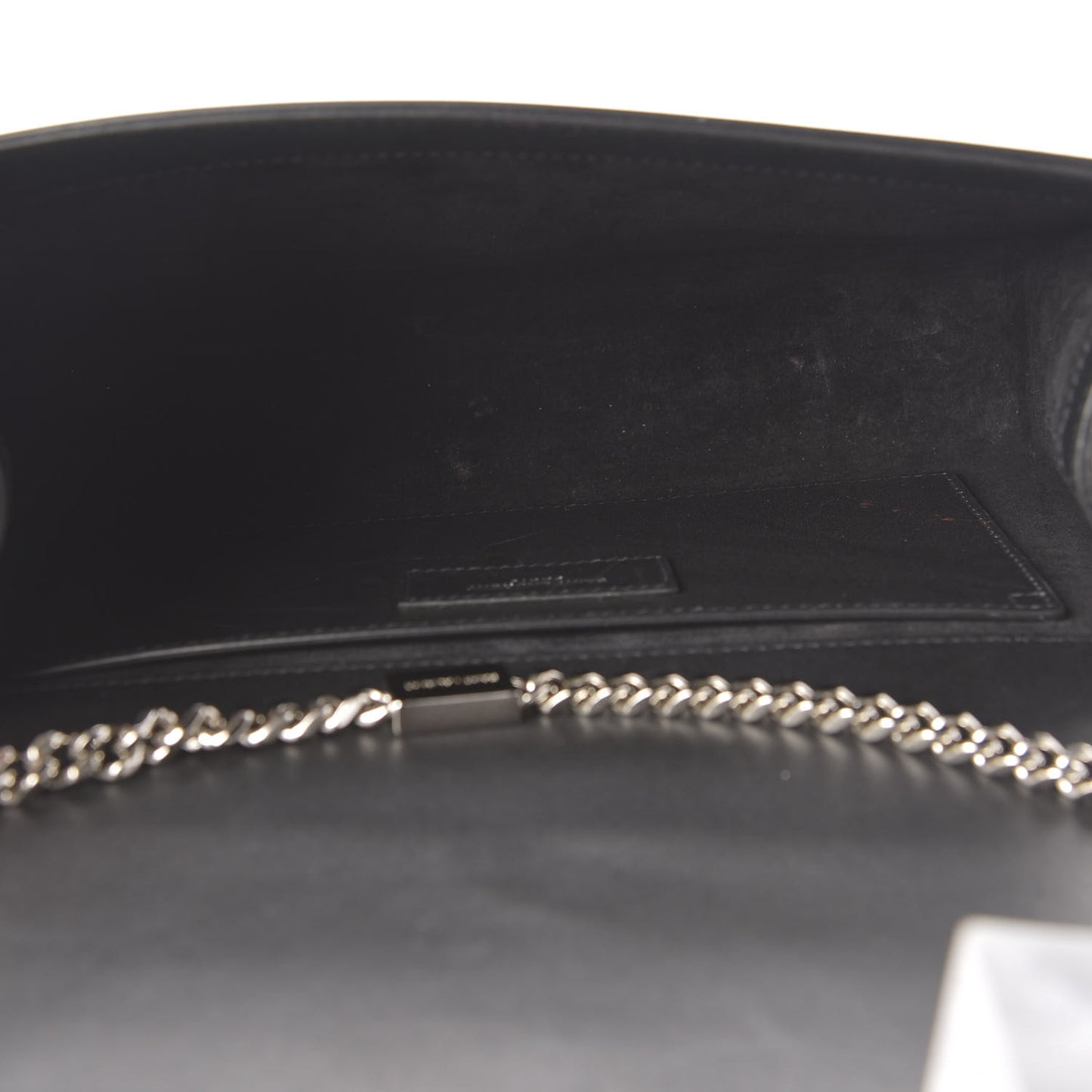 Smooth Calfskin Medium Classic Monogram Kate Tassel Satchel Black