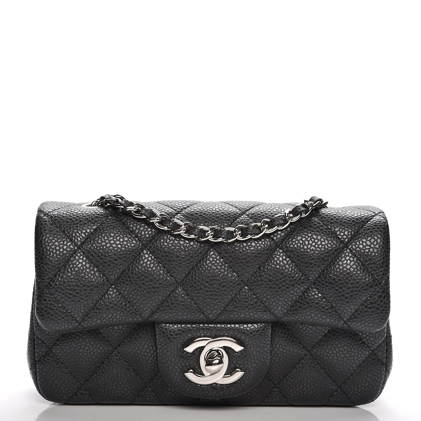 Caviar Quilted Extra Mini Flap Black