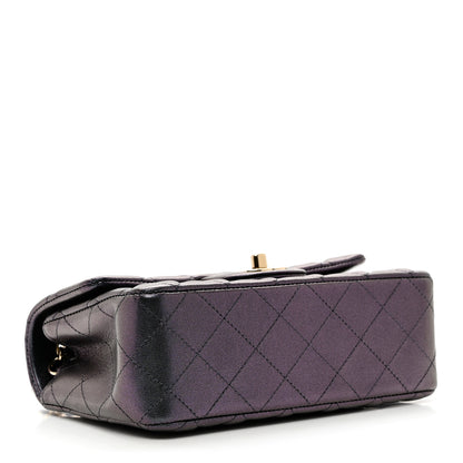 Chanel Iridescent Lambskin Quilted Mini Rectangular Flap Black 4 of 9