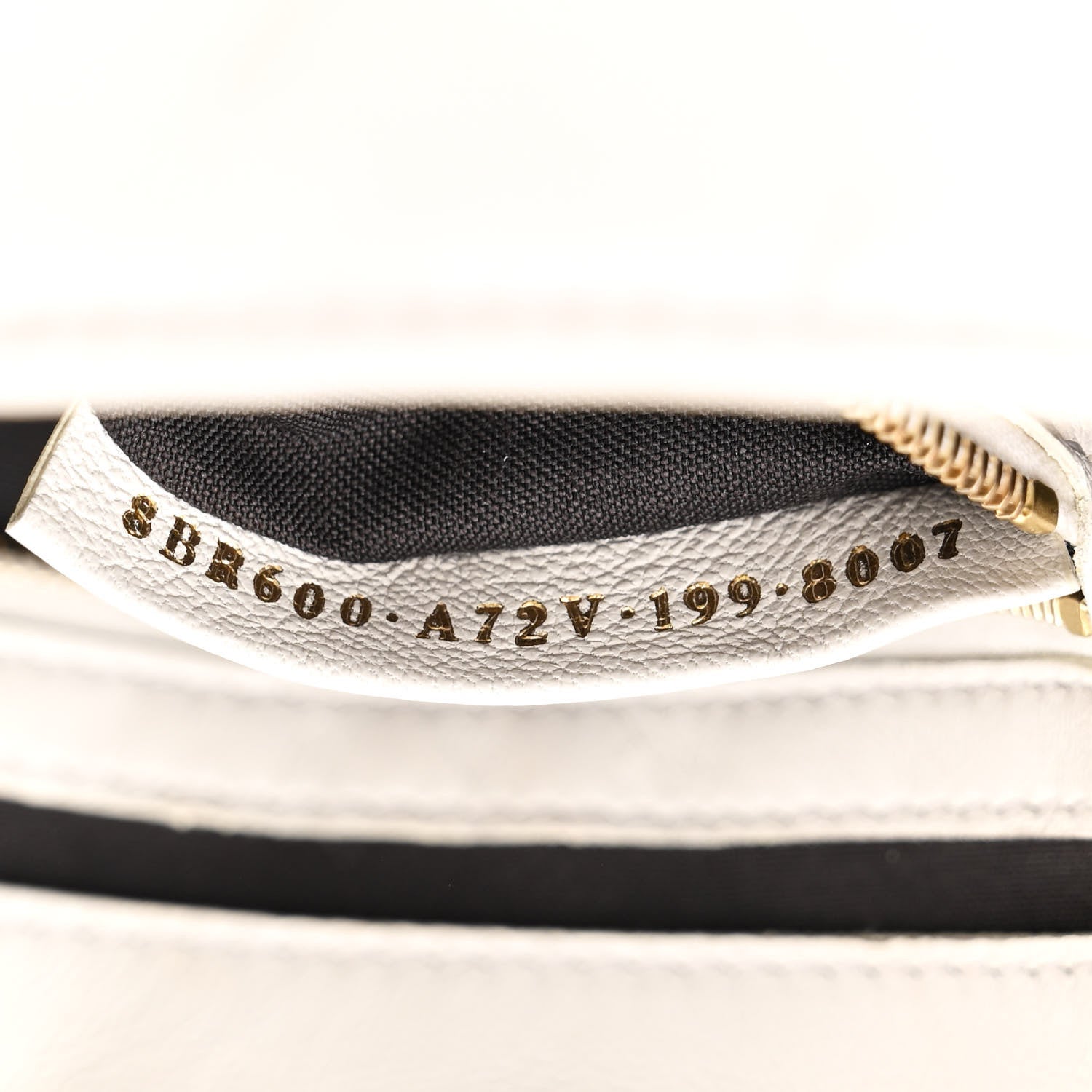 Fendi Nappa FF 1974 Embossed Baguette White 7 of 13