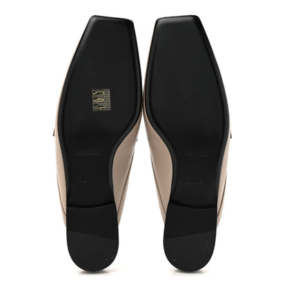 Hermes Goatskin Groupie Mules 40 Beige Mastic 6 of 10