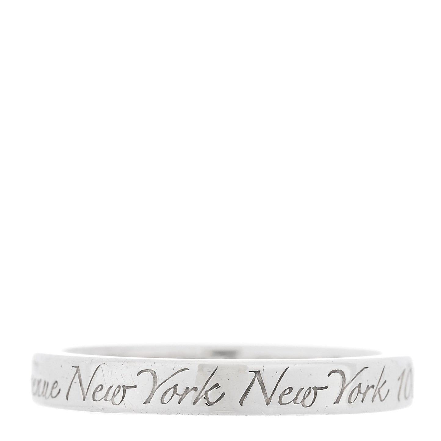 Sterling Silver Narrow Notes Ring 50 5.25