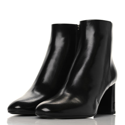 Saint Laurent Nappa Vendome Loulou Ankle Zip Boot 39 Black 3 of 9