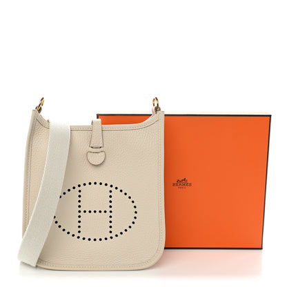 Hermes Taurillon Clemence Evelyne TPM Craie 11 of 11