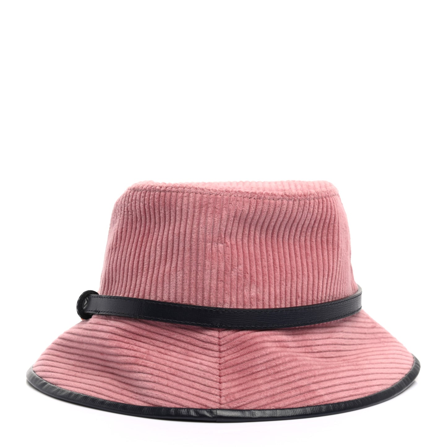 Lanzo Stretch Cord Azalea Calfskin Horsebit Bob Mulina Bucket Hat XL Lipstick Rose Blue