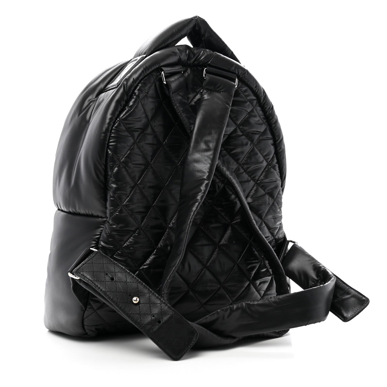 Chanel Nylon Quilted Coco Cocoon Backpack Black 3 of 11