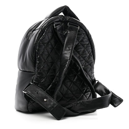 Chanel Nylon Quilted Coco Cocoon Backpack Black 3 of 11