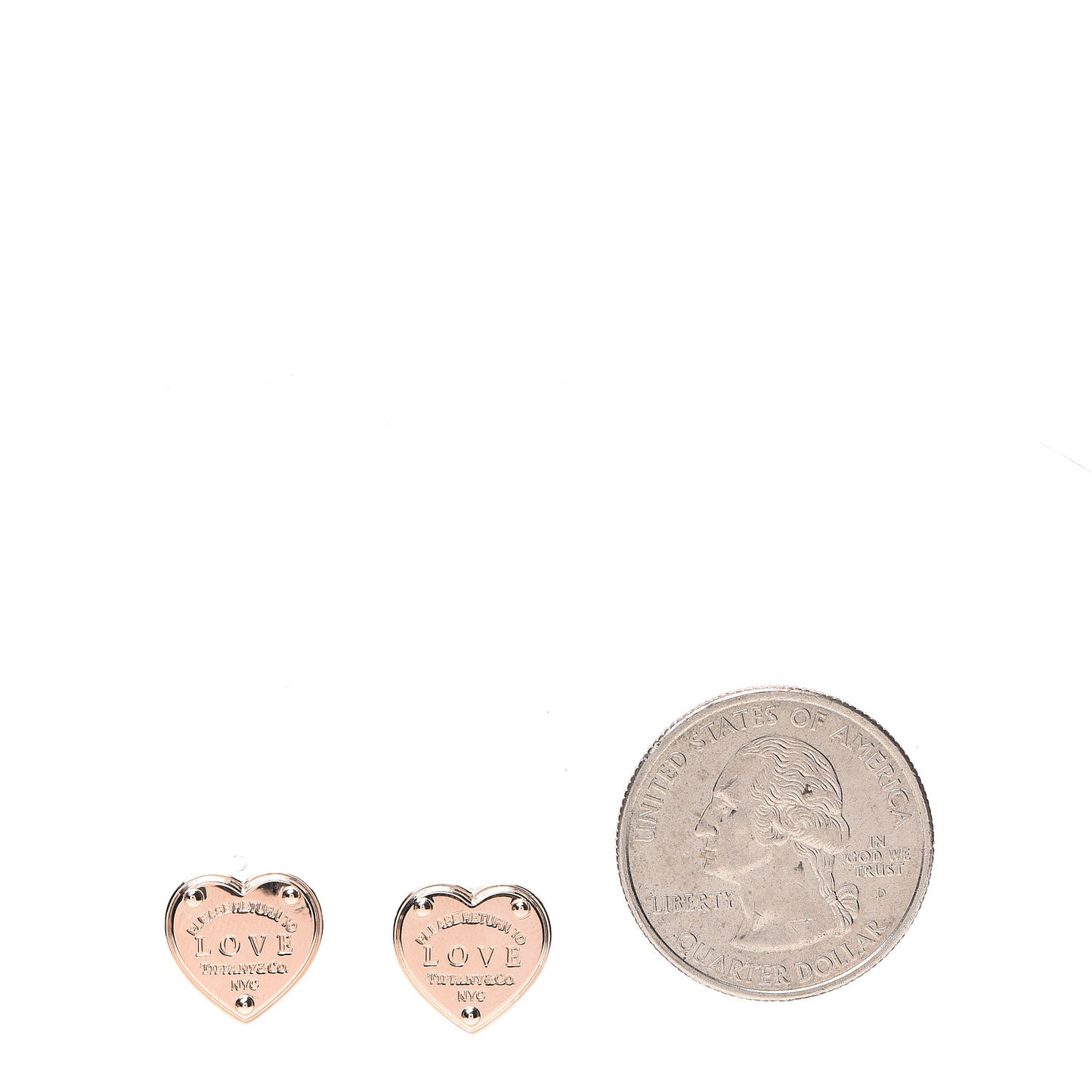 18K Rose Gold Return To Love Heart Earrings