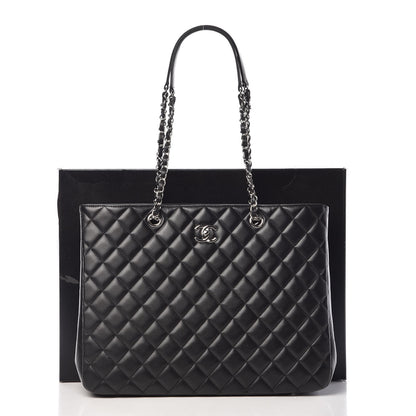 Chanel Calfskin Quilted Timeless Tote Black 9 of 9
