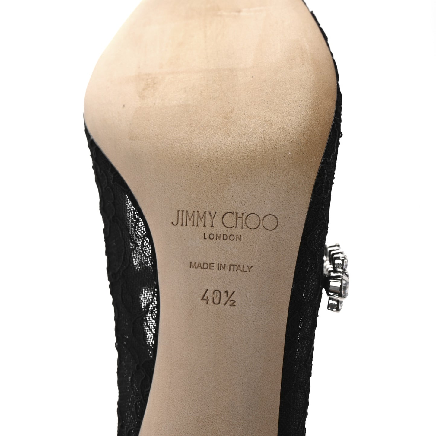 Lace Crystal Bing 65 Pumps 40.5 Black