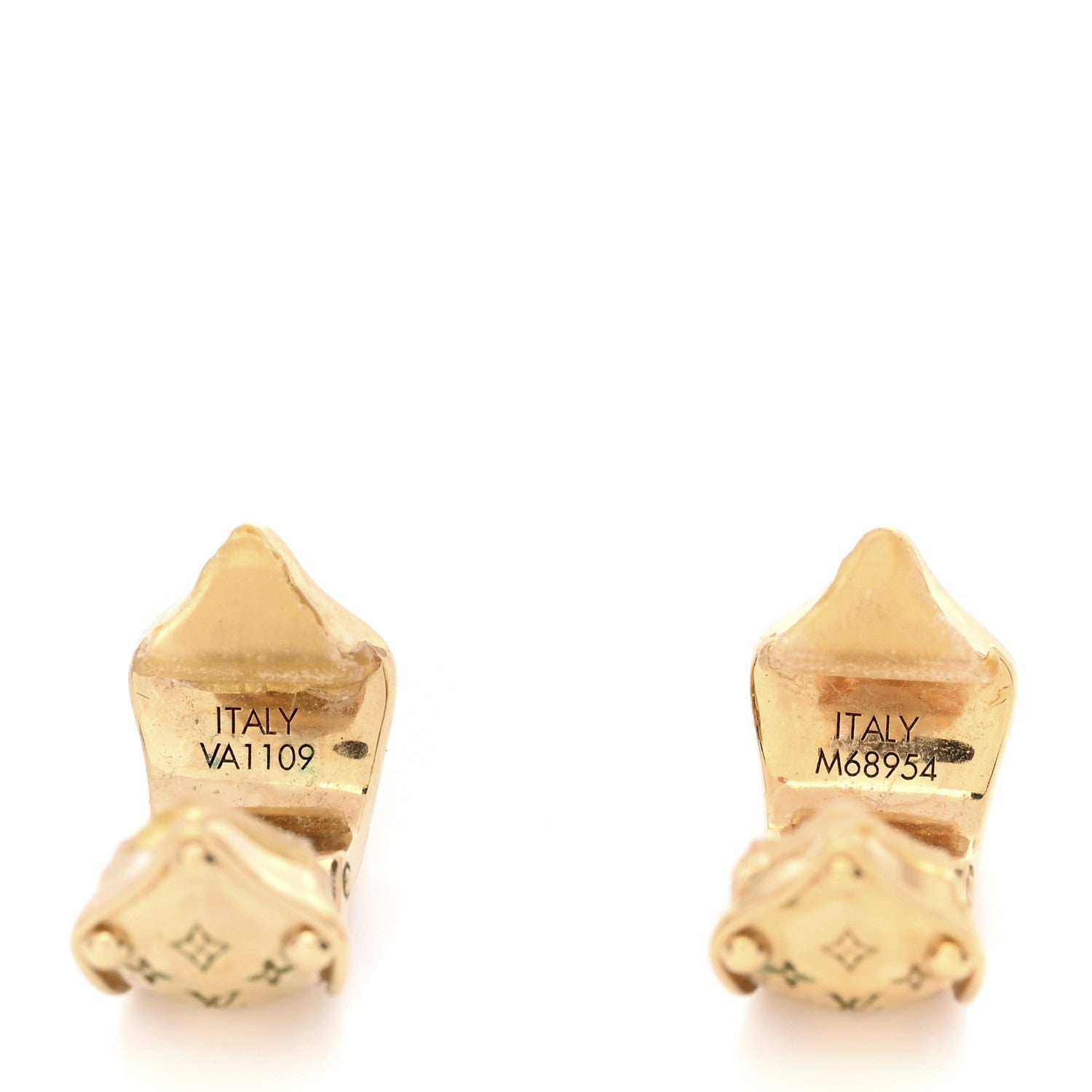Louis Vuitton Nanogram Clip On Earrings 4 of 4