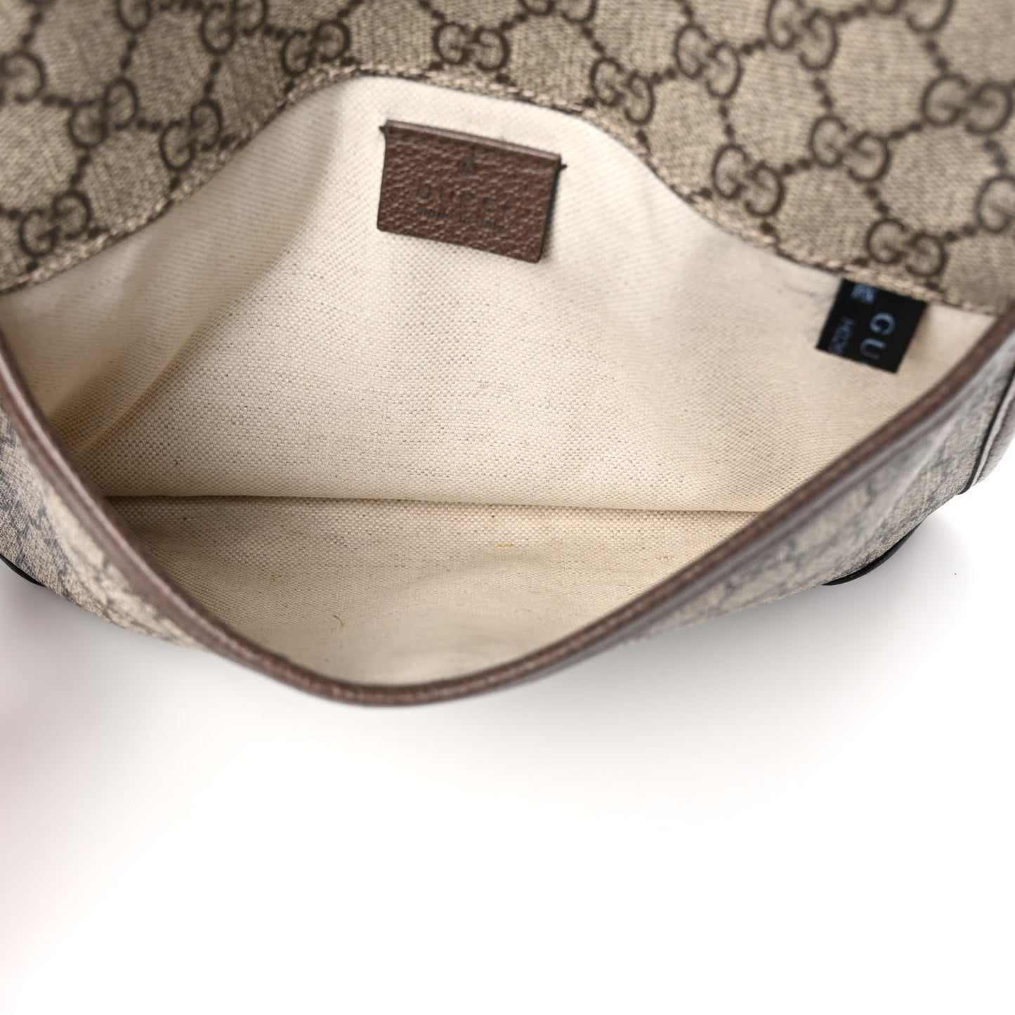 GG Supreme Monogram Neo Vintage Web Belt Bag Brown